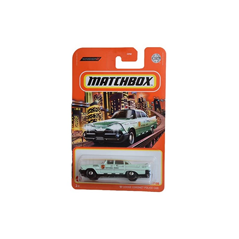 Matchbox '59 Dodge Coronet Police Car - 71/100 Pastel Green