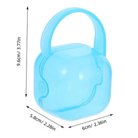 NOLITOY 2pcs Portable Pacifier Holder Case Travel Storage Container for Pacifiers Durable and Easy to Clean Material and Safe and Protective Design