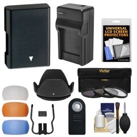 Essentials Bundle for Nikon D3300, D3400, D3500, D5500, D5600 Camera & 18-55mm VR Lens with EN-EL14 Battery/Charger + 3 UV/CPL/ND8 Filters + Hood Kit