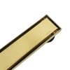 Neodrain 24-Inch Gold Linear Shower Drain, 2-in-1 Flat & Tile