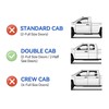 Window Visors Rain Guards for 2007-2021 Toyota Tundra Extended Cab,