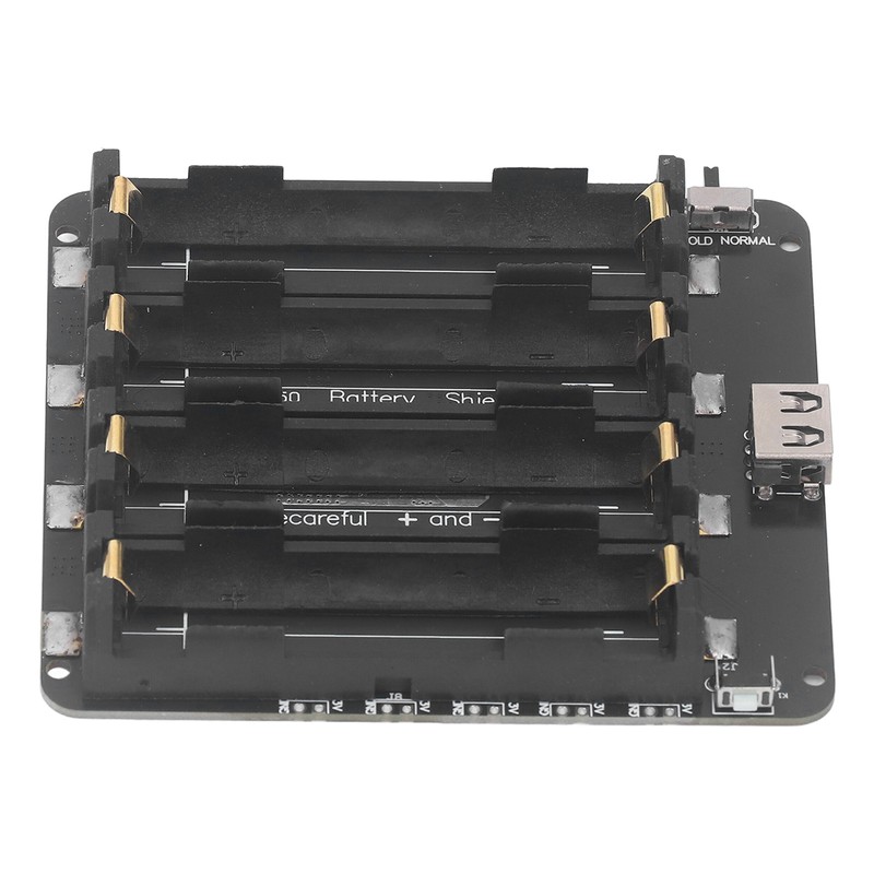 4 Slot Lithium Battery Holder Shield Case Battery Development Board
