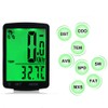 TOTMOX Wireless Bicycle Computer with Green LCD Backlight, Bicycle Speedometer