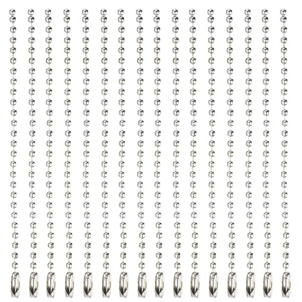 QUARKZMAN Ball Bead Chain Beaded Necklace Chains 4 Inch Adjustable