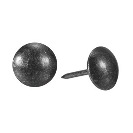 uxcell Upholstery Tacks Nail Pins Furniture, 25Pcs 11x17mm Thumb Tack Pins Assortment Kit Carbon Steel for Home Sofa DIY Decorative Nail Heads Nails, Retro Black