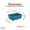 Collapsible Silicone Washing Container for Camping and Backpacking - Camping
