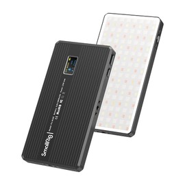 US Stock Pix M160 RGBWW On Camera Video LED Light Panel Aluminum Body, 2500K-8500K, CRI/TLCI 95+,1350Lux, 3800mh Battery, 0%-100% Dimmable Bright for Zoom, Conference, Photography