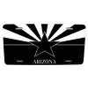 DIGIART INTERNATIONAL ARIZONA STATE FLAG METAL CAR LICENSE PLATE AUTOTAG.BLACK