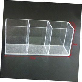 PACKOVE Transparent Acrylic Makeup Organizer Simple Storage Case for Cosmetics Brushes and Beauty Tools Durable Vanity Container for Women for Home and Travel Use