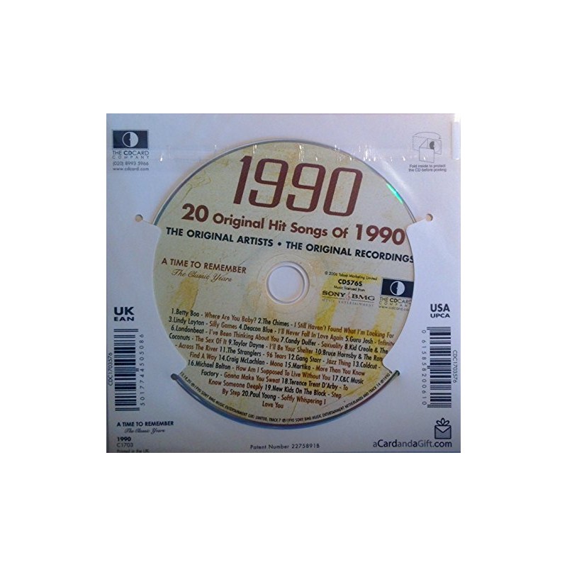 Jahrgangsmusik CD 1990
