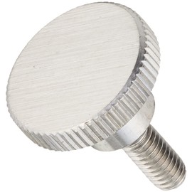 TRUSCO(トラスコ) ローレットノブ 段付 オネジ・ステンレス製 外径16×ネジM4 TKKBT-M4X10S