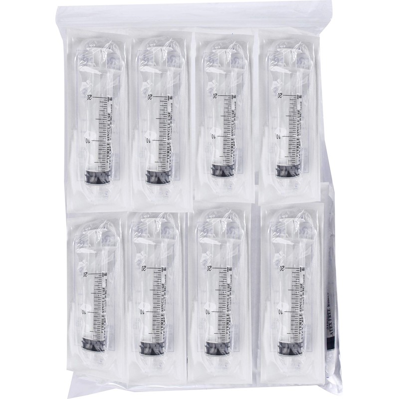 Romed Medical Disposable Syringes, Individually Packed and Sterile , 20