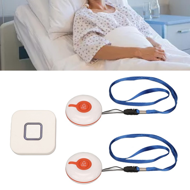 Elderly Monitoring Call Button 4 Gear Volume Adjustment Wireless ABS