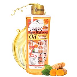 1PC 7 Aceite Corporal Turmeric Oil, Aceite Corporal Hidratante Natural，Puede aclarar la piel oscura, hidratante natural para todo tipo de piel