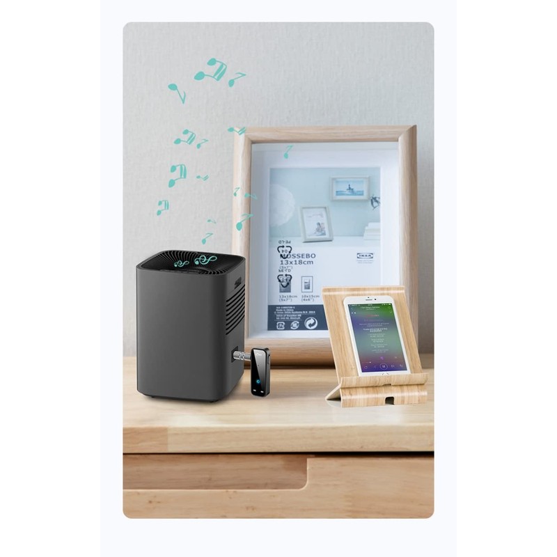 NIHO Adaptador Bluetooth 5.0 3,5 mm Jack Aux, Transmisor/Receptor Inalámbrico