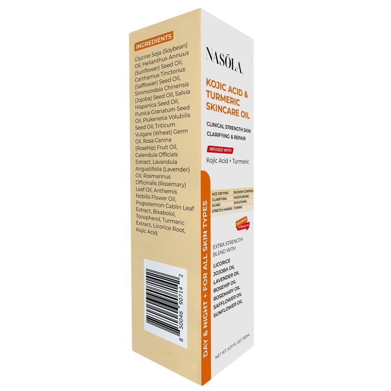 Nasola Kojic Acid Turmeric Skincare Bio Pure Oil