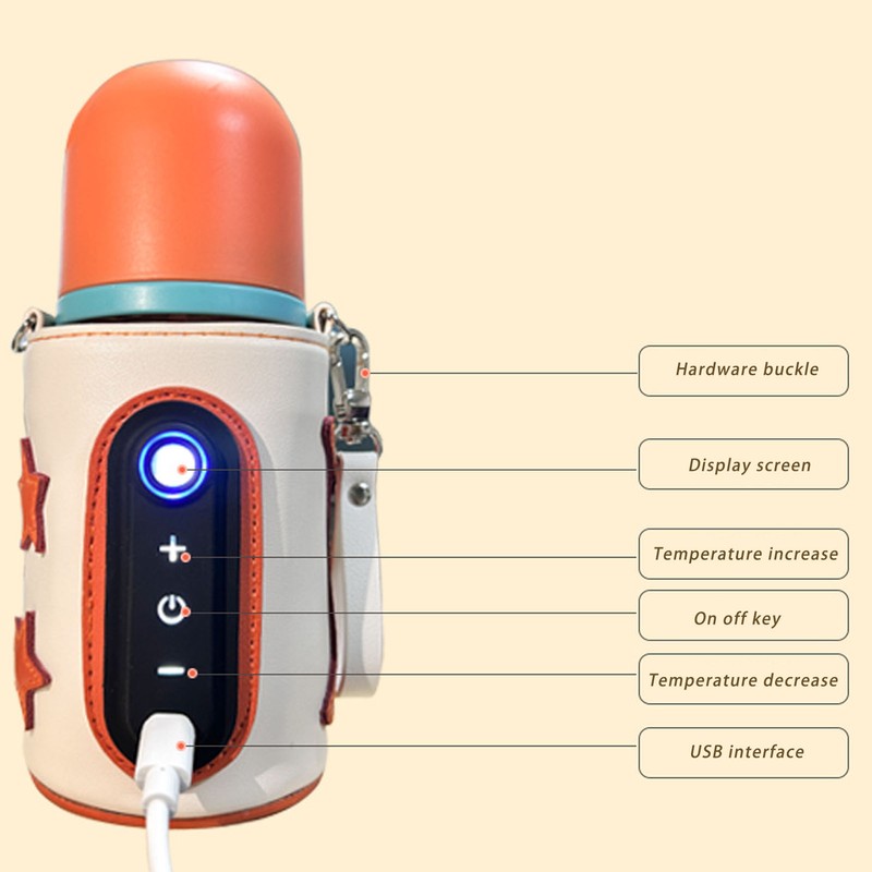 Portable Bottle Warmer Bag 26 Gears Temp Adjustable Universal USB