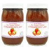 Amish Strawberry Jam - No Sugar Added - Two 16