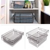 Home-Complete 2 pcs 16"x12" Large Stackable Wire Baskets, Organizer Stacking