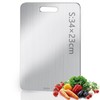 Gyugmhao Titanium Cutting Board,Stainless Steel Cutting Boards for Kitchen,Double-Sided Food