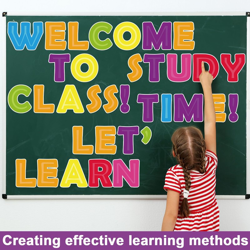 150PCS Large 7" Font Bulletin Board Letters and Punctuation Set,