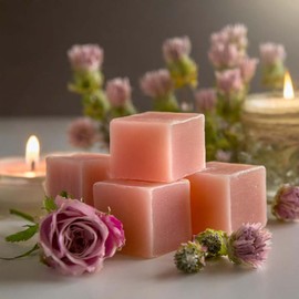 Patchouli Rose Strongly Scented Hand Poured Vegan Wax Melts, 12 Scented Wax Cubes, 6.4 Ounces in 2 x 6-Packs
