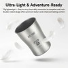 Titanium Water Cup 600ml, Ultralight Coffee Mug for Camping, Raw
