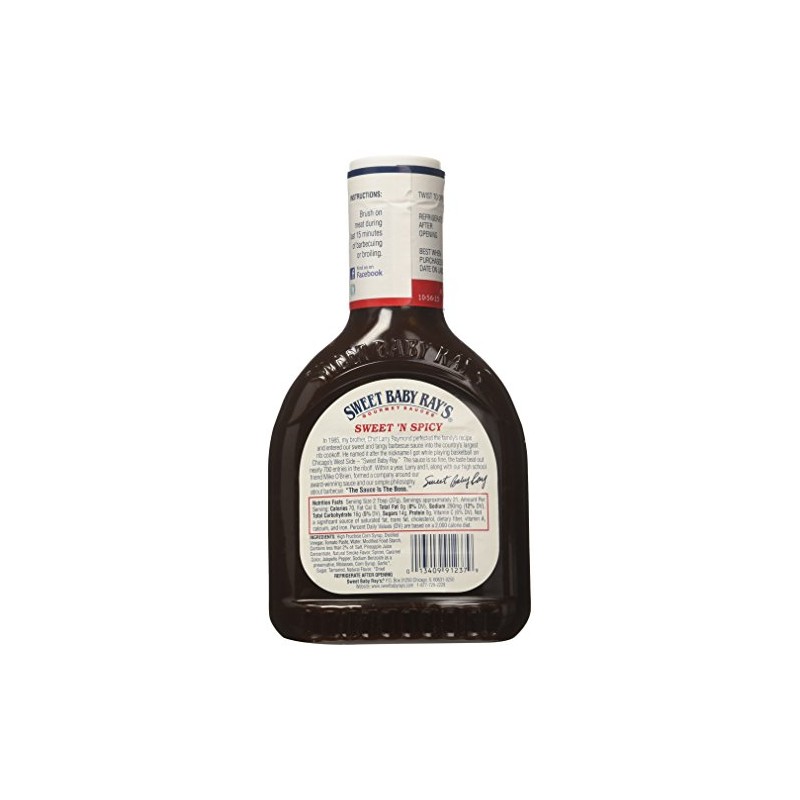 Sweet Baby Ray's Sweet 'n Spicy Barbecue Sauce 28 Ounce