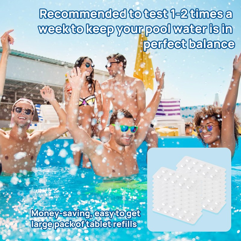 SBINTUOR DPD4 Test Tablets for Oxygen Testing in Swimming Pools,