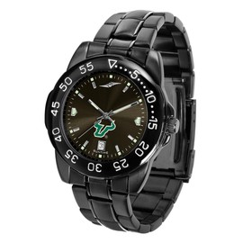 SunTime Men's Fantom Quadrant Collegiate Sport Watch All Black - South Florida Bulls