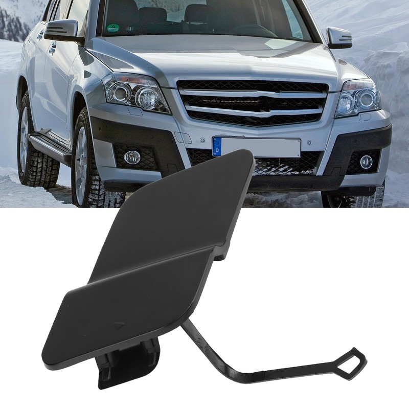 Aqxreight Front Bumper Tow Hook Cover 2048850224 Black Front Bumper