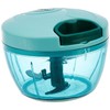 Generic Compact Plastic Vegetable Chopper (350 ml, Green)