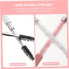 Ipetboom 2sets Natural Eyelash Brush for Extensions Eyebrows Makeup Tools