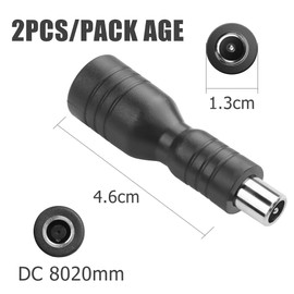 YAODHAOD DC 8020 auf DC 8016 Adapterstecker 2PCS, 12V-36V 200W Max,für Jackery Explorer Solarstromanlagen, Solar Panel tragbaren Generatoren Balance Scootern und elektronischen Outdoor-Geräten