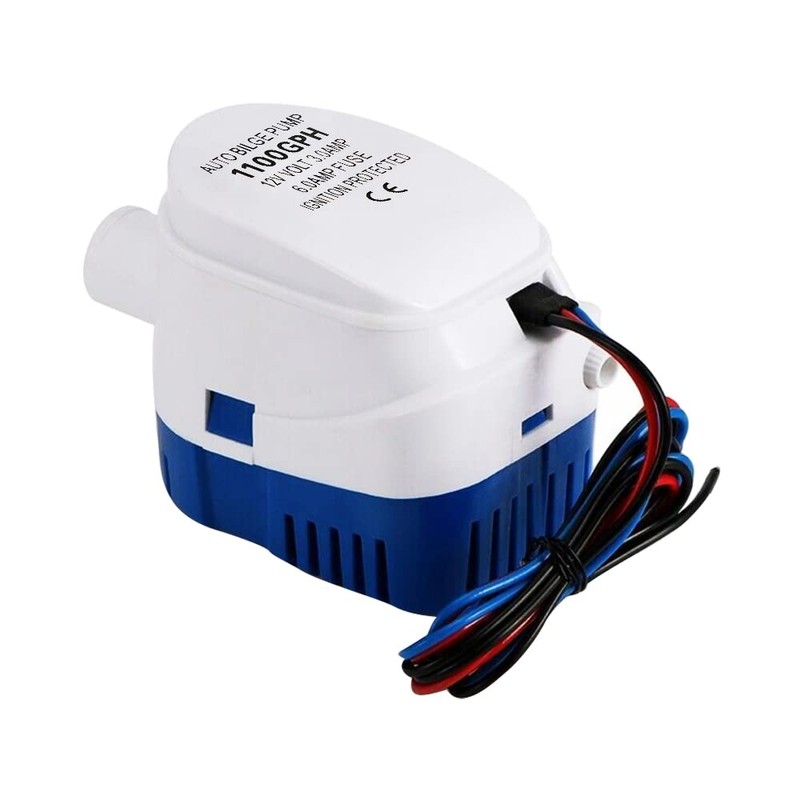 VOANZO Bilge Pump 12v Automatic with Float Switch -1100GPH/70LPM for