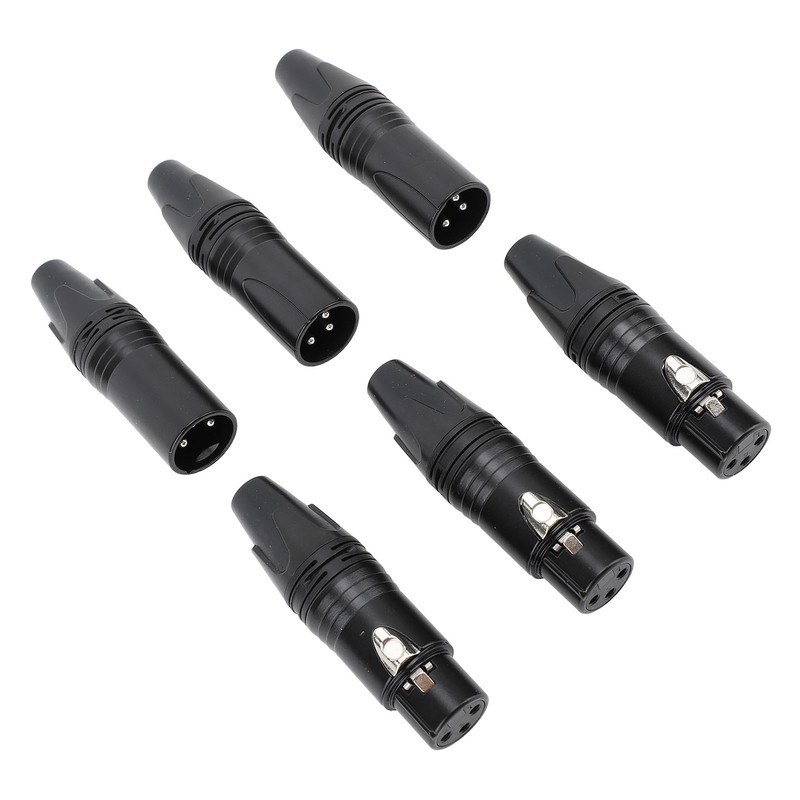 10pcs XLR Connector Professional 5 Male 5 Female High Conductivity