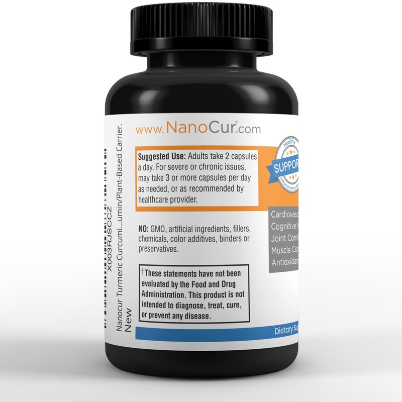 Nanocur Turmeric Curcumin - 100x More Active Than Turmeric, 170%
