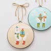 RAZ Imports Christmas Decor Metal Disc Llama Ornaments 2 Piece