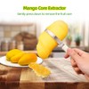 Mesenymm 3-in-1 Mango Slicer Peeler, Peeler and Pit Remover Tool,