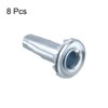 uxcell Caster Sockets, 8pcs 3/8" x 1-1/4"(9.5x31mm) Metal Caster Stem