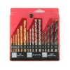 KEWAYO 16-Piece Drill Bit Set Made of HSS, Concrete &