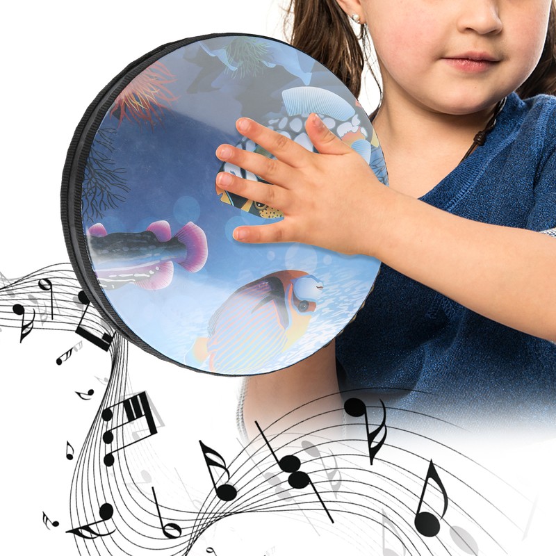 Hand Drum Sea Sound Ocean Wave Orff Percussion Children 10in
