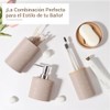 Accesorios para Baño juego 4 piezas, dispensador, soporte, vaso, jabonera
