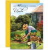 Uncle 90th Gardener Birthday Card - Gardening/Allotment - Medium Sized