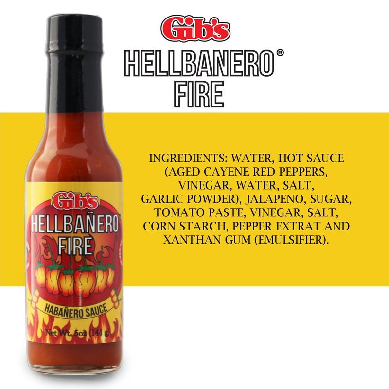 HELLBANERO FIRE HABANERO SAUCE | Made with Aged Cayenne Red