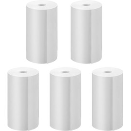 Gofunly 5 Rolls Kids Camera Print Paper, Zero Ink Refill for Kids Instant Camera 2.2 Inch BPA Free Photo Paper Compatible with Most Children Instant Print Camera, White