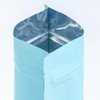 QQ Studio Sky Blue Foil Coffee Packaging Bags with Zipper