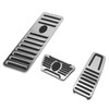 3pcs Accelerator Brake Pedals Foot Rest Plate Waterproof Fireproof Replacement