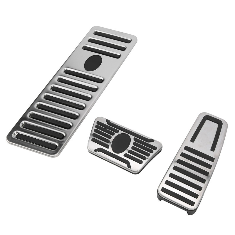 3pcs Accelerator Brake Pedals Foot Rest Plate Waterproof Fireproof Replacement