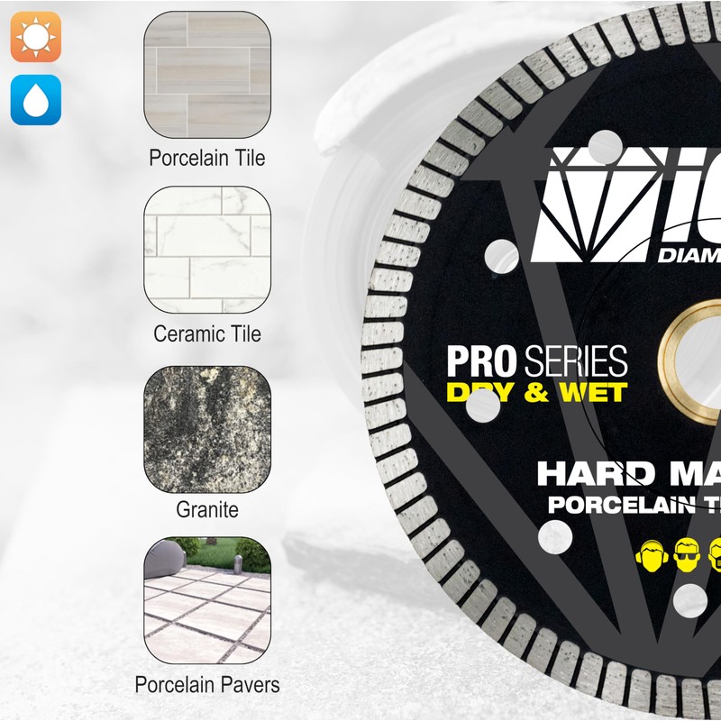 4.5-Inch Thin Rim Turbo Diamond Blade - Reinforced on Both